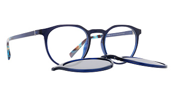 картинка Оправа для очков INVU IM42432B с складывающимся солнцезащитным клипоном (IG42432 — Мои Очки