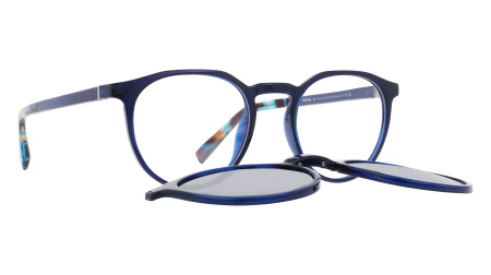 Оправа для очков INVU IM42432B с складывающимся солнцезащитным клипоном (IG42432