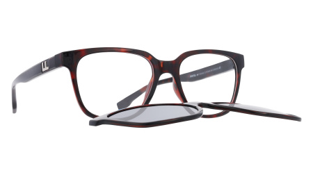 SALE Оправа для очков INVU IM42501B с солнцезащитной насадкой (IG42501B+IH42501B)