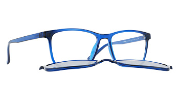 картинка Оправа для очков INVU IM42407B с солнцезащитной насадкой (IG42407B+IH42407B) — Мои Очки