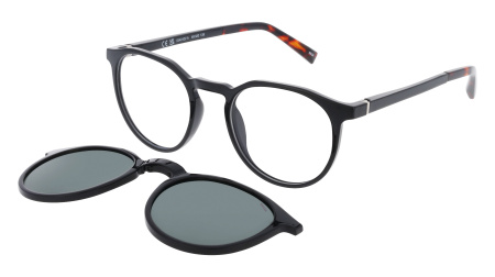 Оправа для очков INVU IM42432A с складывающимся солнцезащитным клипоном (IG42432