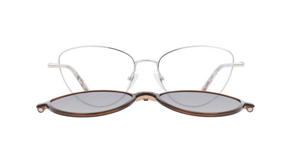 Оправа корригирующих очков INVU IM32503B с солнц.насадкой (IG32503B+IH32503B) с чехлом 20056